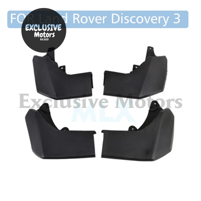 4-Piece Mudguard Set For Land Rover Discovery 3 (Lr3) - Front And Rear Mud Flaps