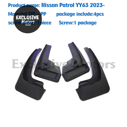 4-Piece Mudguard Set For Nissan Patrol Y63 (2023-2025)