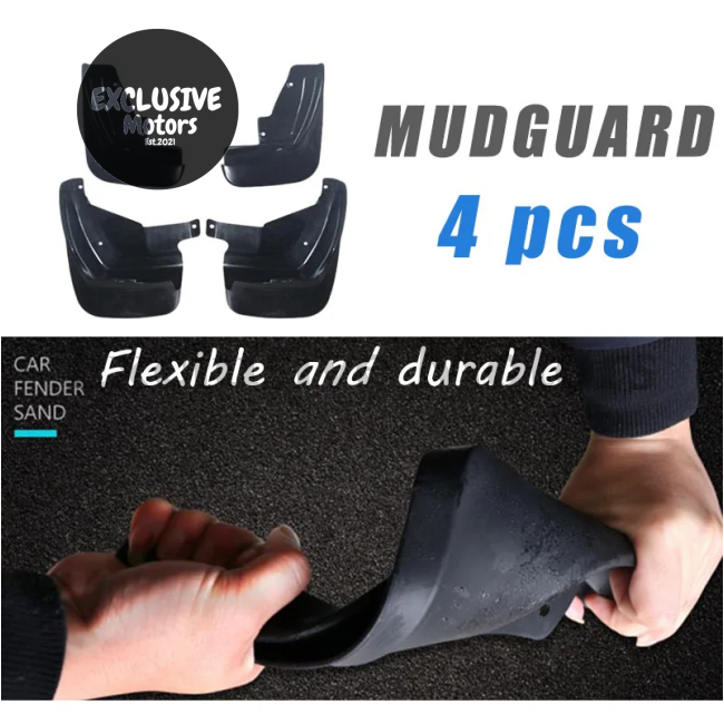 4-Piece Mudguard Set For Subaru Forester (2005-2008) - Front And Rear Mud Flaps