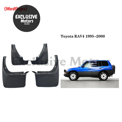 4-Piece Mudguard Set For Toyota Rav4 Xa10 (1995-2000) - Front And Rear Mud Flaps