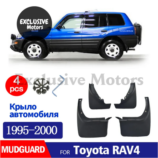 4-Piece Mudguard Set For Toyota Rav4 Xa10 (1995-2000) - Front And Rear Mud Flaps