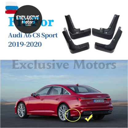 4-Piece Set Mudflaps For Audi A6 C8 (2019-2020) - Mudguards Fender Guards