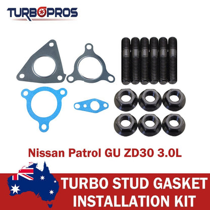 Turbo Charger Installation Stud & Gasket Kit for Nissan Patrol ZD30 3.0L
