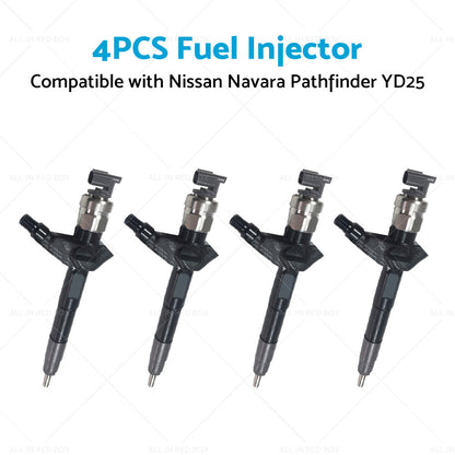 4PCS Diesel Fuel Injector Suitable for Nissan Navara Pathfinder YD25 095000-6250-3