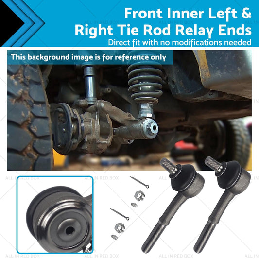 Front Inner LH & RH Tie Rod Relay Ends Suitable For Nissan Navara D21 92-97 4X4-0