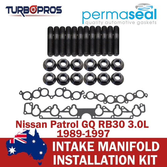 Permaseal Intake Manifold Installation Studs&Gasket for Nissan Patrol GQ 3.0L