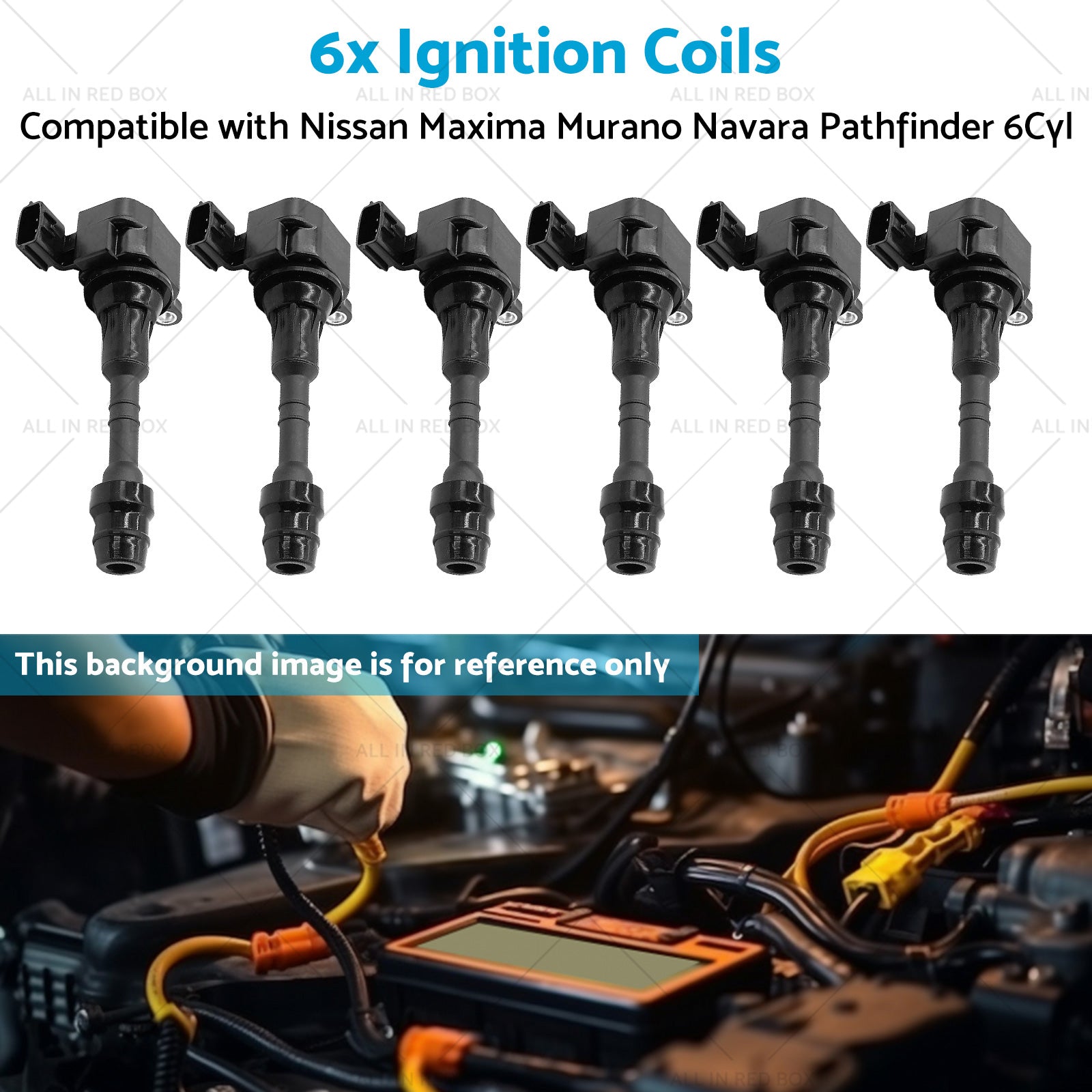 Ignition Coils Suitable for Nissan Navara Pathfinder Maxima Murano 6Cyl 3. 5 4. 0L-4