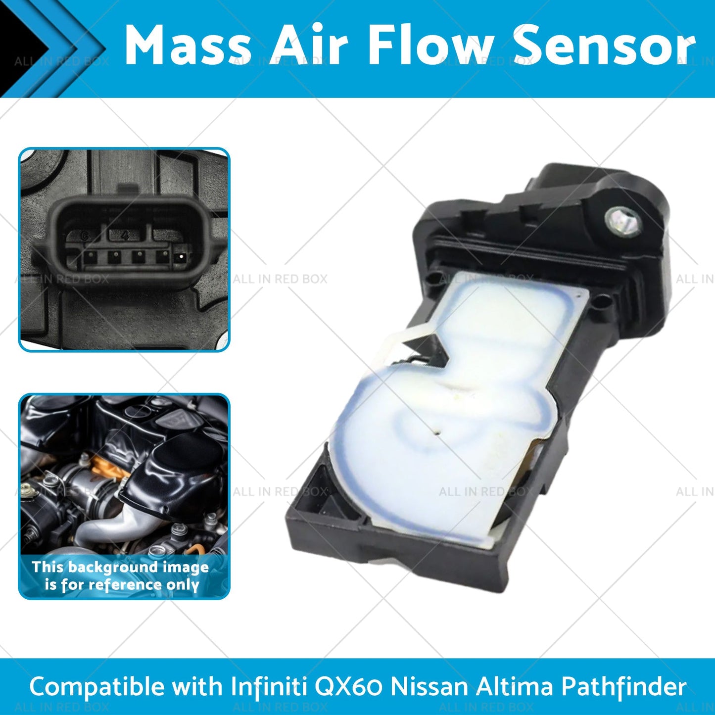 MAF Mass Air Flow Sensor 22680-5RB0A Suitable for Nissan Altima Infiniti QX60-1