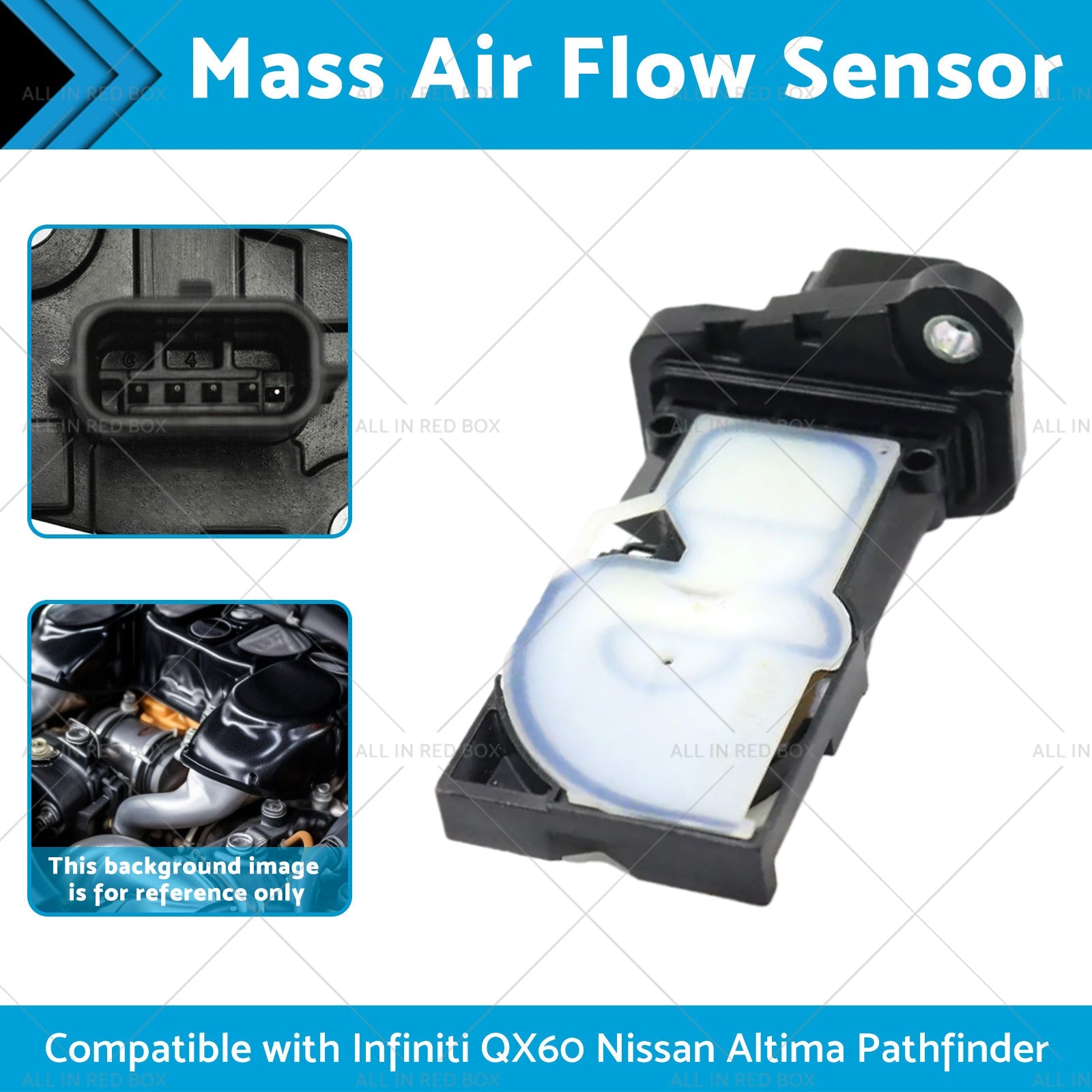 MAF Mass Air Flow Sensor 22680-5RB0A Suitable for Nissan Altima Infiniti QX60-1