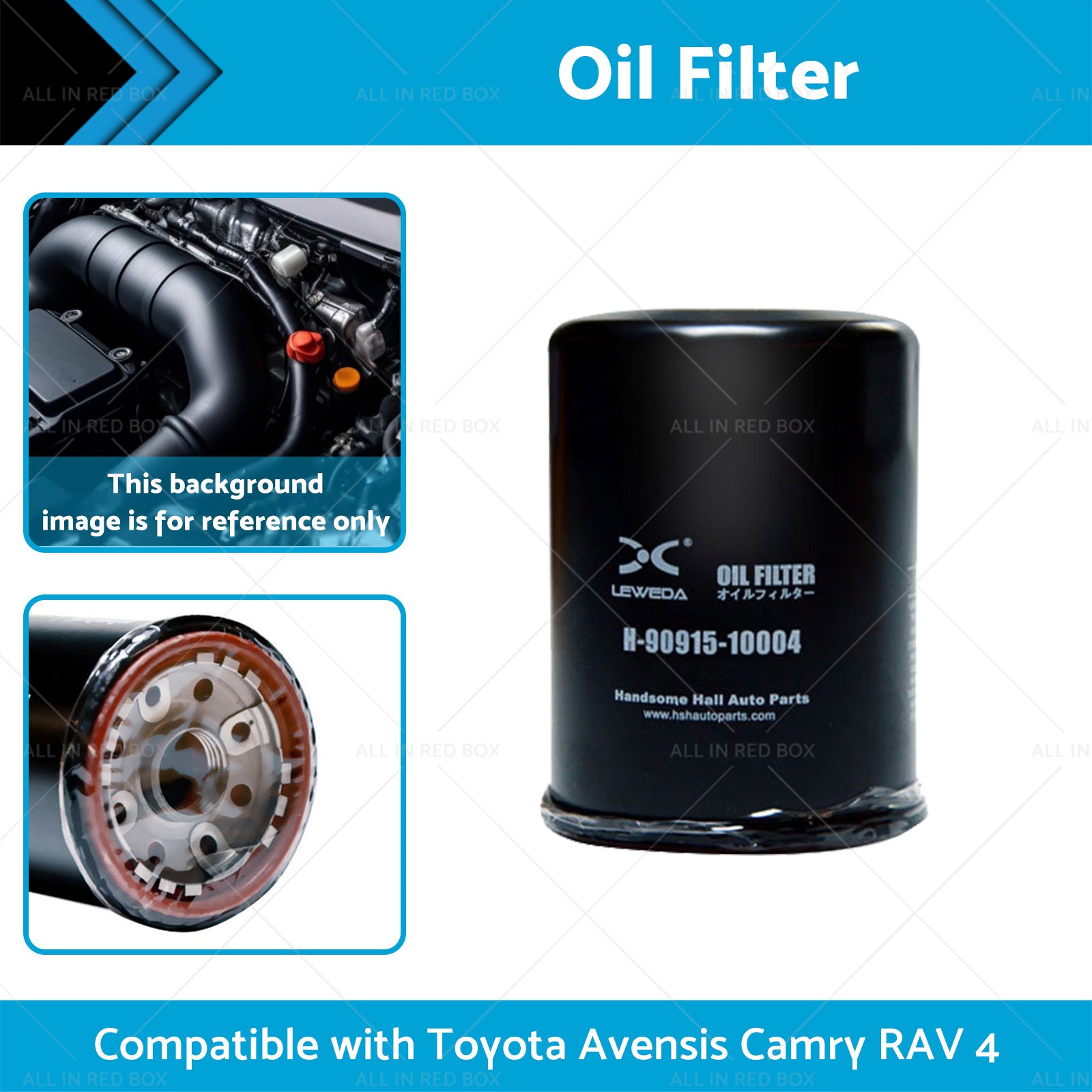 Oil Filter Suitable for Toyota Avensis Camry RAV 4 90915-YZZE2 1AZFE, 2AZFE-1