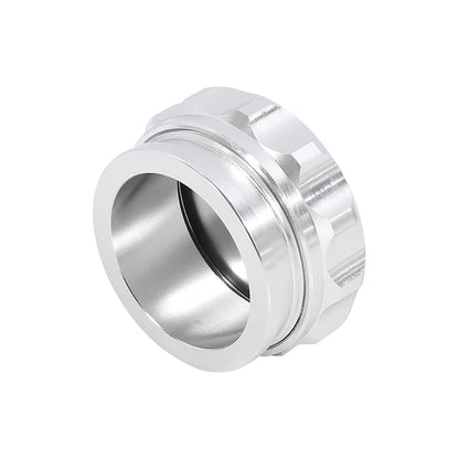 2" Aluminium Alloy Weld-On Filler Neck And Cap Suitable For Oil Fuel Water Tank Silver-0