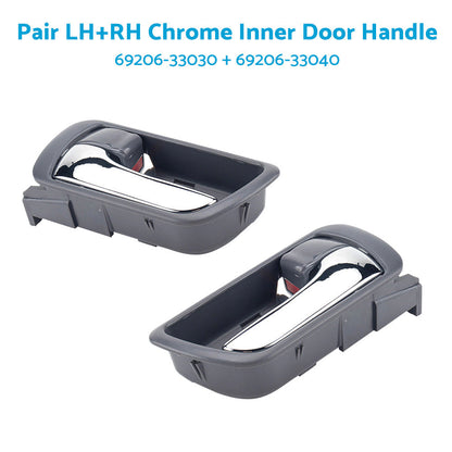 Pair LH & RH Inner Door Handle Chrome Suitable For Toyota Camry CV36 2002-2006 Front or Rear-2