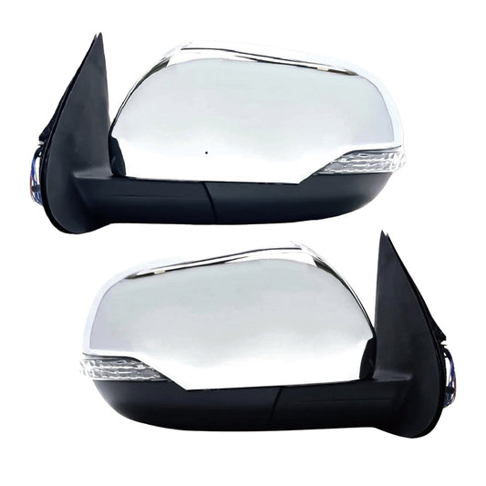 2x Side Wing Mirror LH+RH Suitable for Mitsubishi Triton Pajero Sport 2.4L 19-22-0