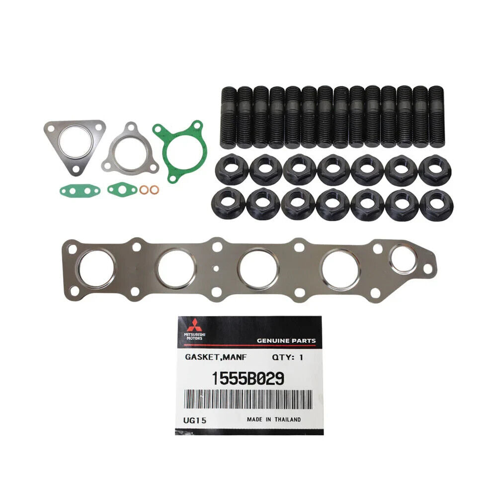 Genuine Manifold & Turbo Gasket & Stud Kit for Mitsubishi Triton MQ 4N15 2.4L