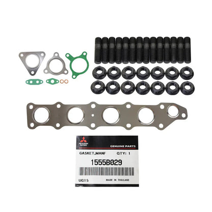 Genuine Manifold & Turbo Gasket & Stud Kit for Mitsubishi Triton MQ 4N15 2.4L