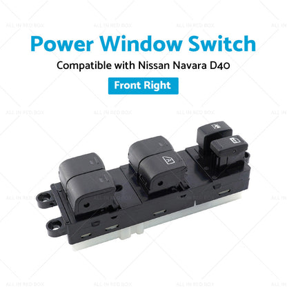 Front Right Power Window Switch Suitable For Nissan Navara D40 05-14 25401-EB70A-3