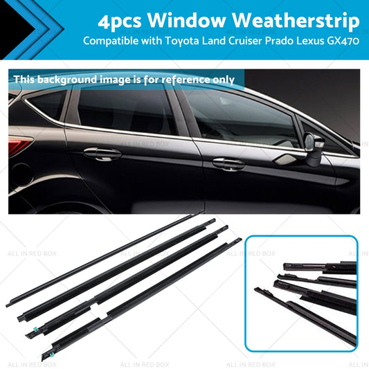 Suitable For Toyota LandCruiser 105 100 120 Weatherstrips Window Trim Seal Black-0