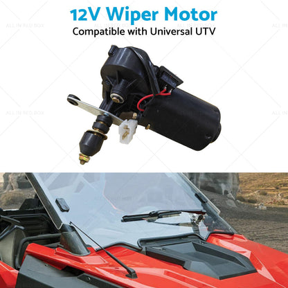 12V Electric Windshield Two Lines Universal Wiper Motor Car Interior