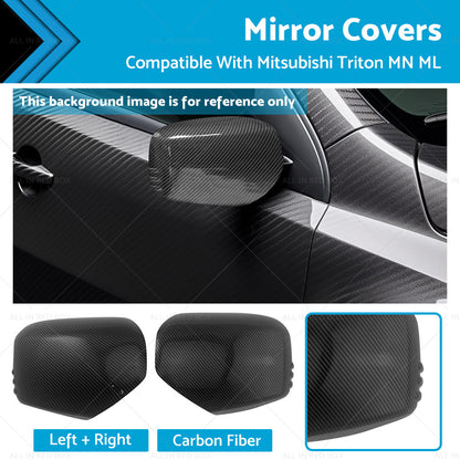Carbon Fiber Mirror Covers Suitable For Mitsubishi Triton MN ML 2006 - 2014-0