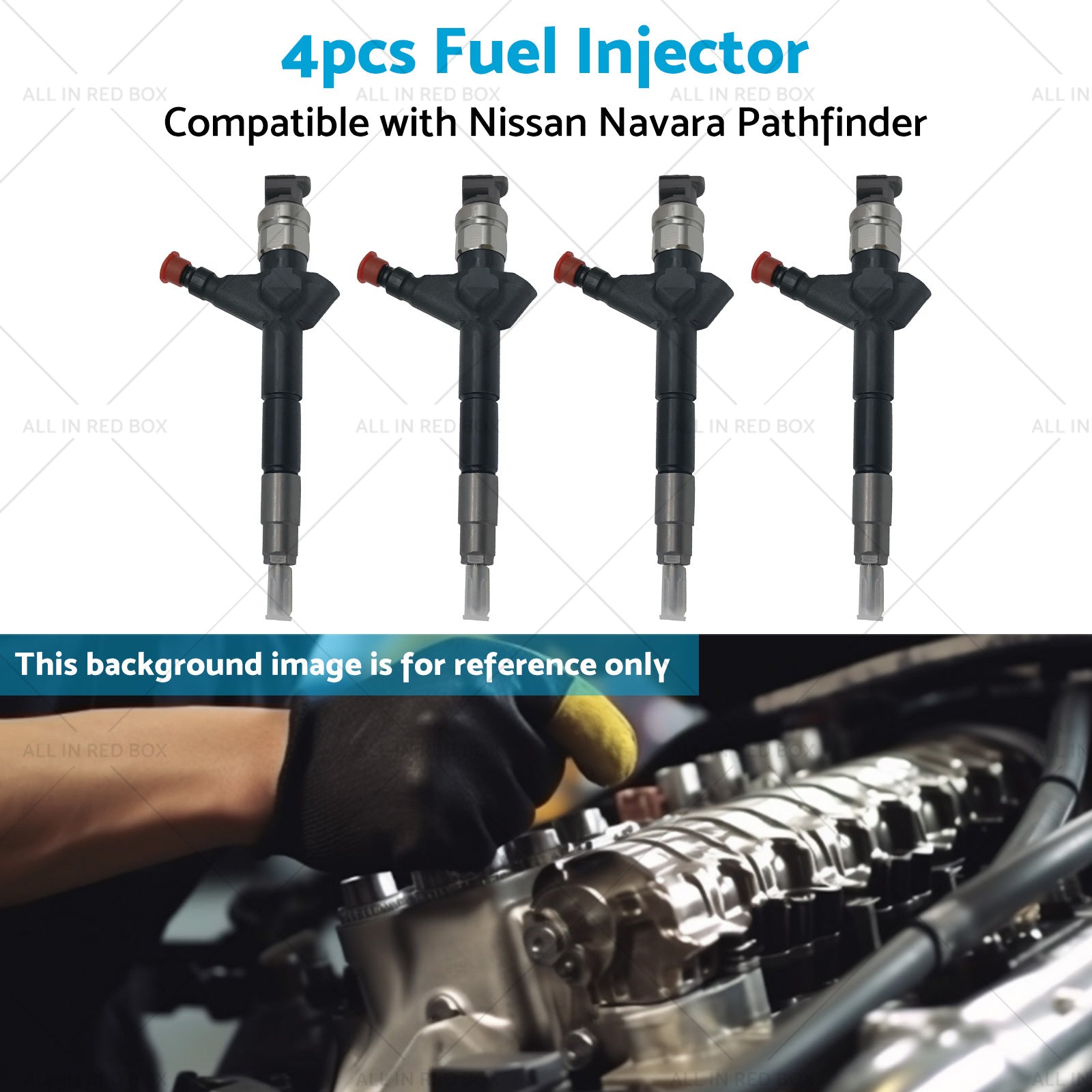 4x 095000-5650 Diesel Injector Suitable for Nissan Navara Pathfinder 095000-5655-3