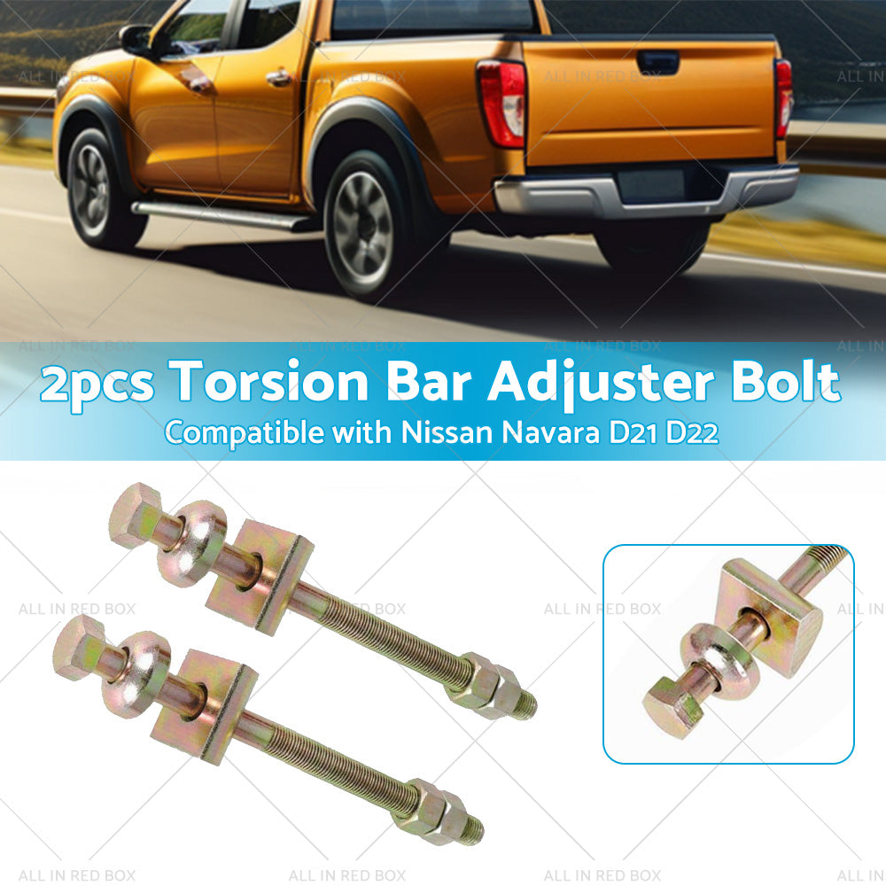2PCS Torsion Bar Adjuster Bolt Suitable For Nissan Navara D21 D22 4WD RWD PLD-2