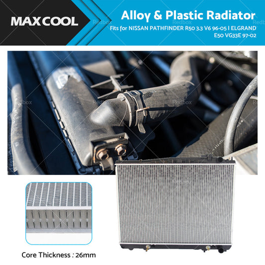 RADIATOR fits NISSAN PATHFINDER R50 3.3 V6 96-05 | ELGRAND E50 VG33E 97-02-0