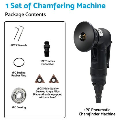 Air Chamfer Tool Trimming Mini Chamfering Pneumatic Beveling Machine Deburring-3