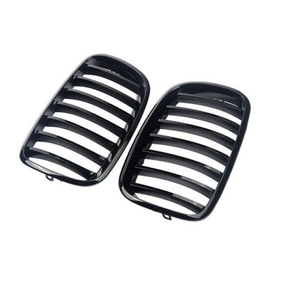 Front Bumper Kidney Grill Grille Gloss Suitable For BMW E70 X5 / E71 X6 2007-2013-3