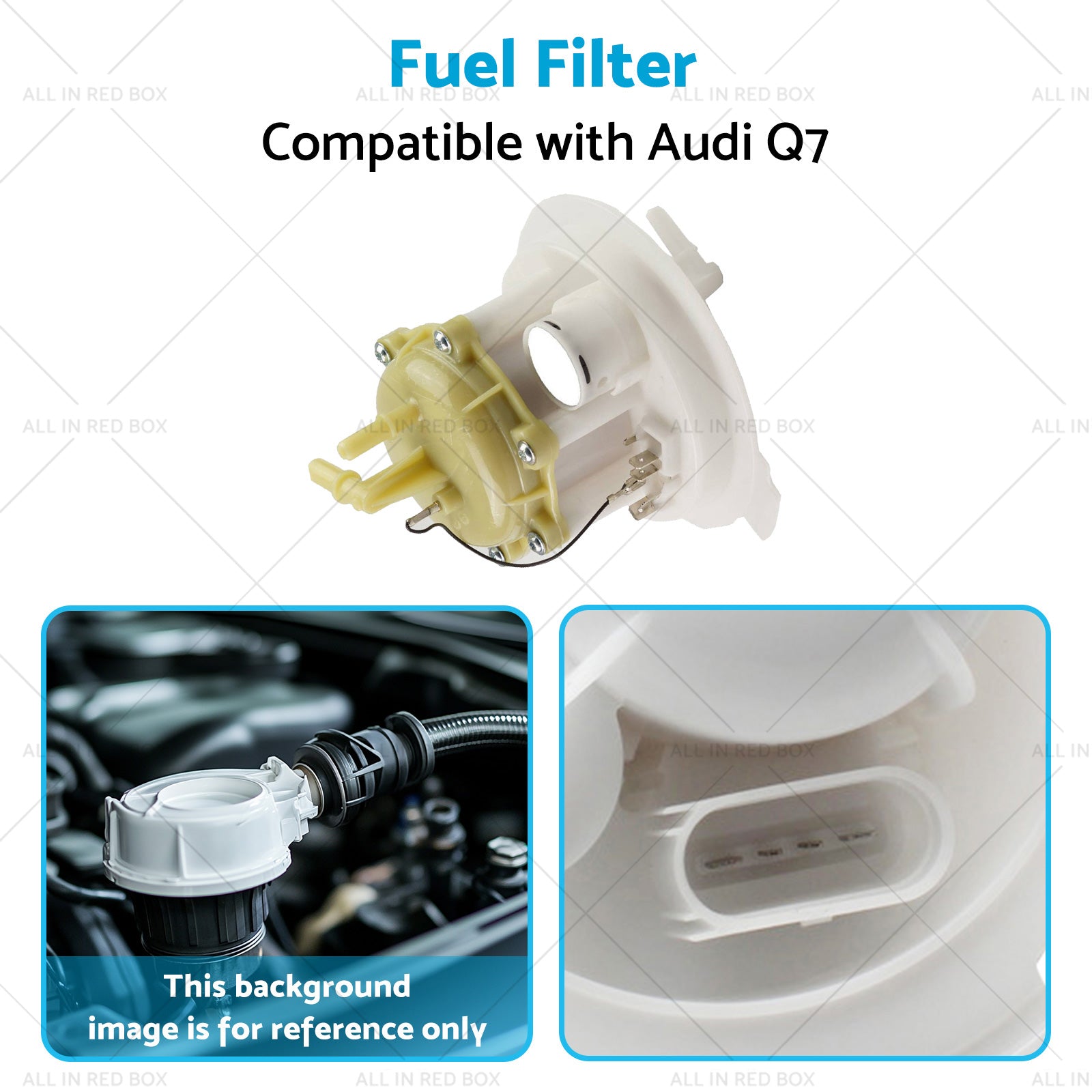 Fuel Filter Suitable for Audi Q7 Base Premium 6 Cyl 3. 6L 2007-2013 7L8919679-3