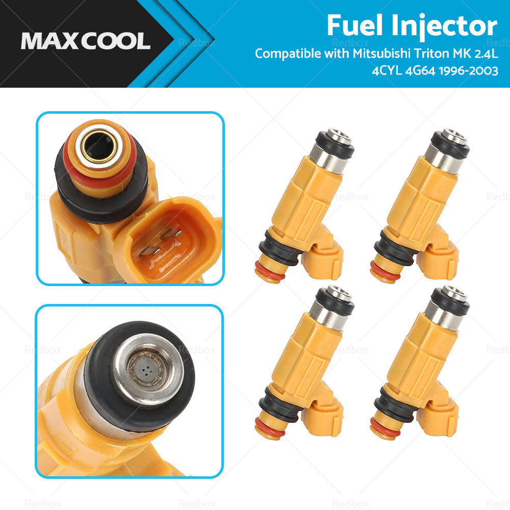 4x CDH275 Fuel Injector Suitable For 96-03 Mitsubishi Triton MK 2. 4L 4CYL 4G64-0