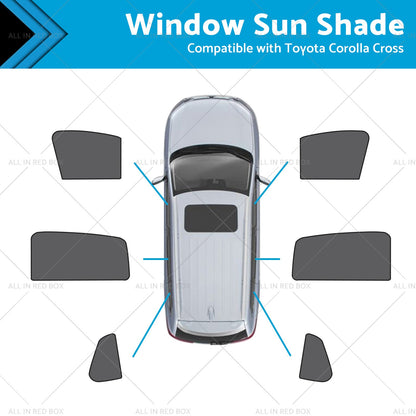Front Rear Port Window Magnetic Mesh Sun Shade Suitable for Toyota Corolla Cross-0