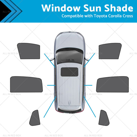 Front Rear Port Window Magnetic Mesh Sun Shade Suitable for Toyota Corolla Cross-0