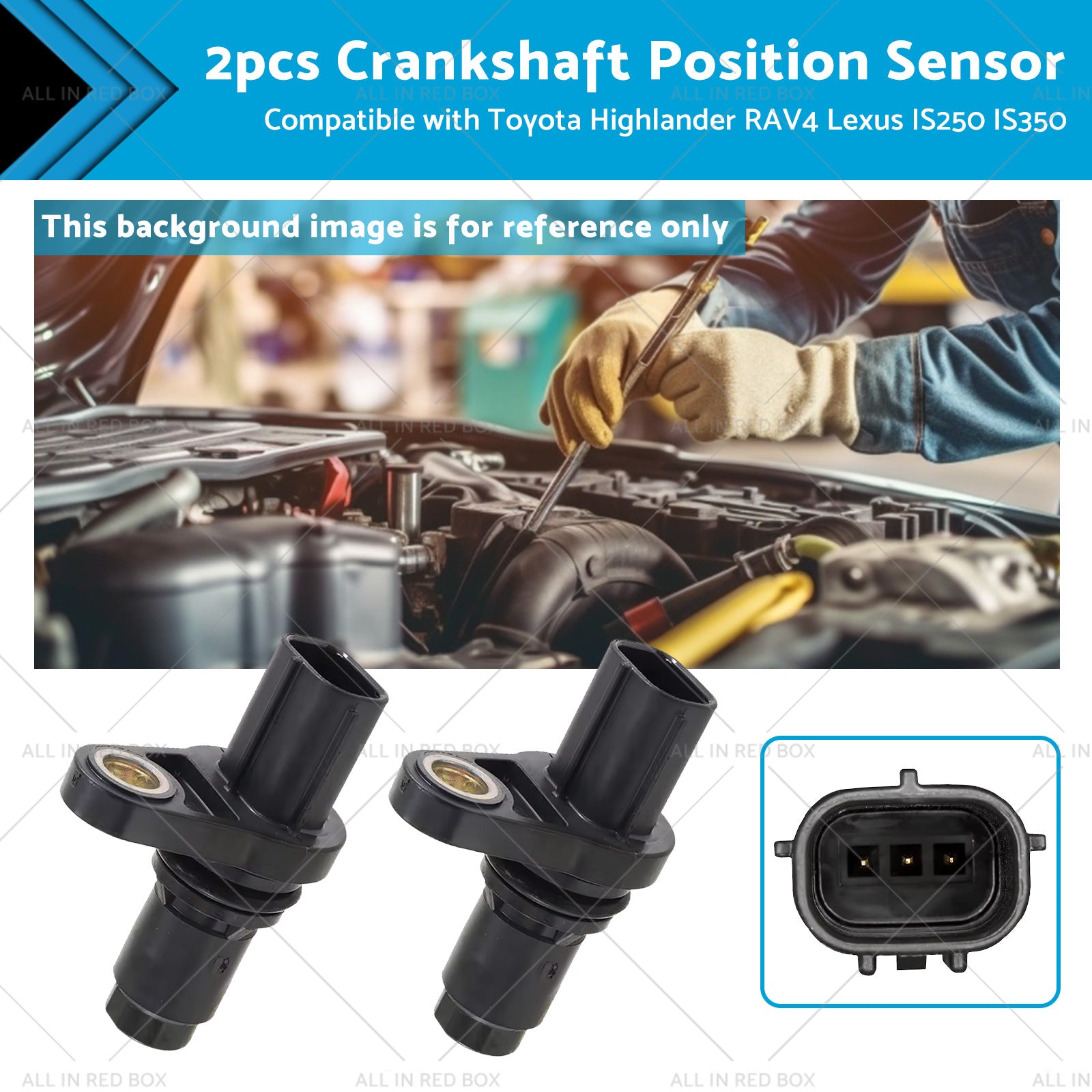 2x Camshaft Position Sensor 90919-05060 Suitable for Toyota 4Runner IS250 IS350-0