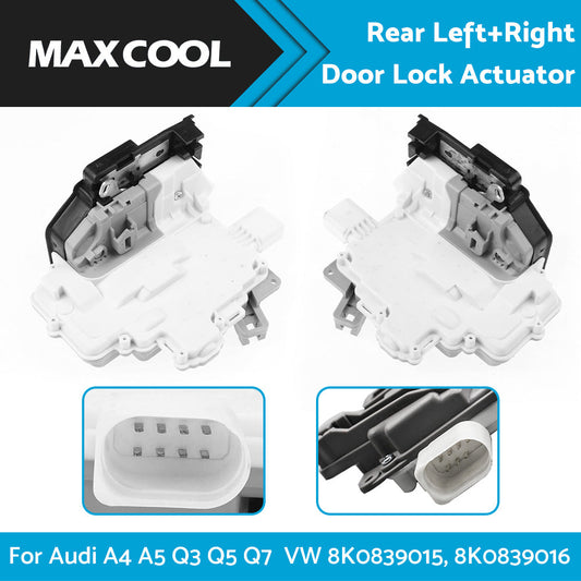 1 Pair Rear Left  Right Door Lock Mechanism Actuator For Audi A4 A5 Q3 Q5 Q7 VW-0