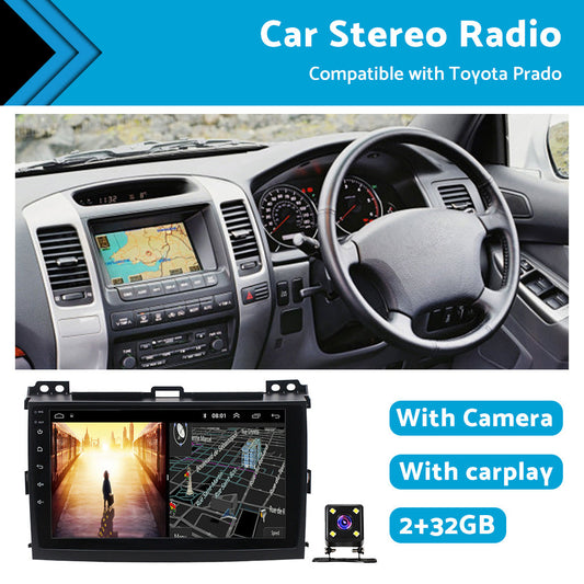 32GB Android 11 Carplay Radio Stereo GPS Navi DSP Suitable For Toyota Prado 120-0