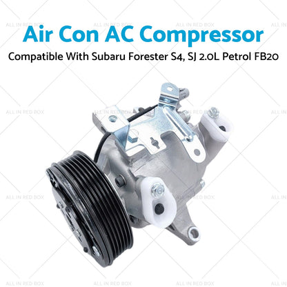 Air Conditioning Compressor Suitable for Subaru Forester S4, SJ 2.0L Petrol FB20-3