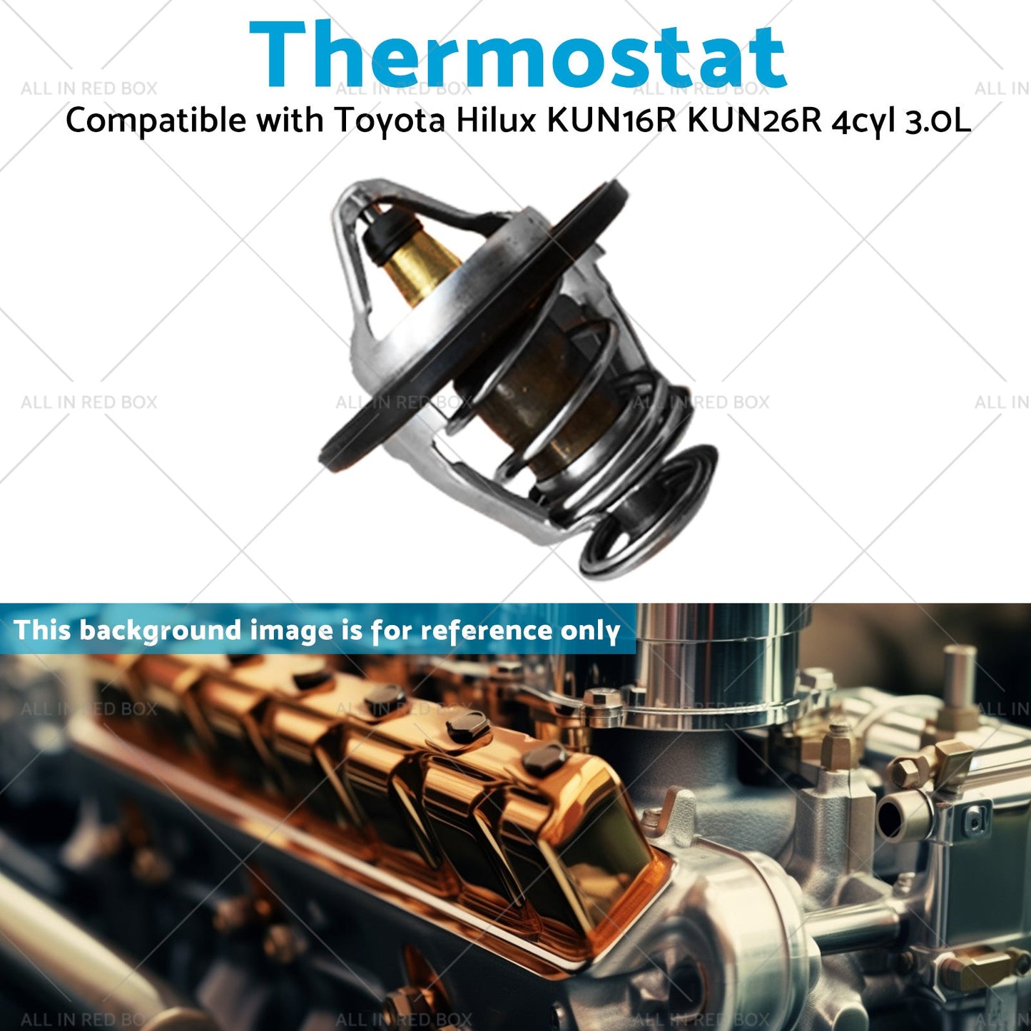 Thermostat Suitable for 2005-2015 Hilux KUN16R KUN26R 4cyl 3. 0L 1KD-FTV Diesel-4