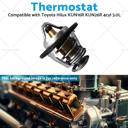 Thermostat Suitable for 2005-2015 Hilux KUN16R KUN26R 4cyl 3. 0L 1KD-FTV Diesel-4
