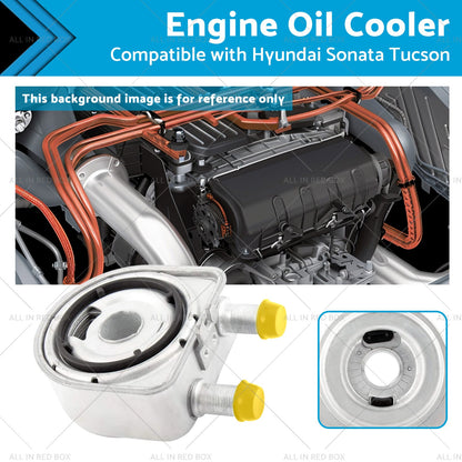 Engine Oil Cooler Suitable for Hyundai Sonata Tucson 2011-2014 26410-2G000-0