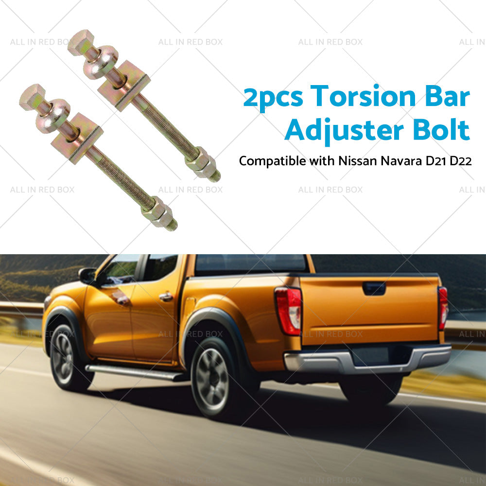 2PCS Torsion Bar Adjuster Bolt Suitable For Nissan Navara D21 D22 4WD RWD PLD-3