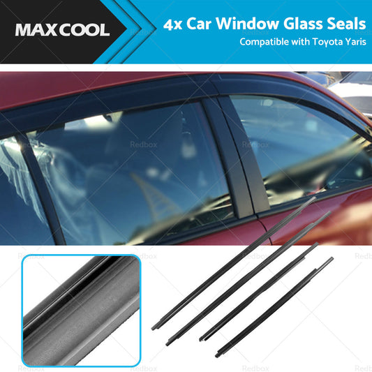 4x Car Window Glass Seal Weatherstrip Sweep Belt Suitable For Toyota Yaris 07-11-0