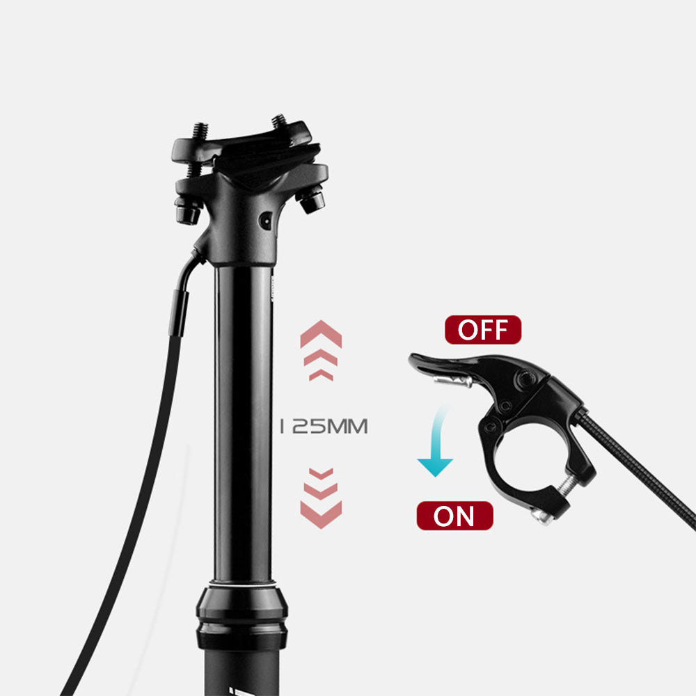 1 Set Bike MTB Dropper Seat Post Internal/External Cable Routing 30. 9/31. 6mm-4