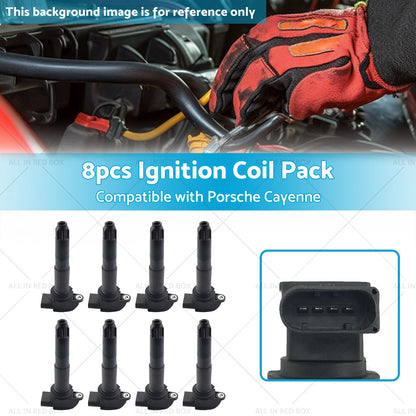 8x  Ignition Coil Pack Suitable for Porsche Cayenne 9PA 03-06 4. 5L M 48. 00 48. 50-2