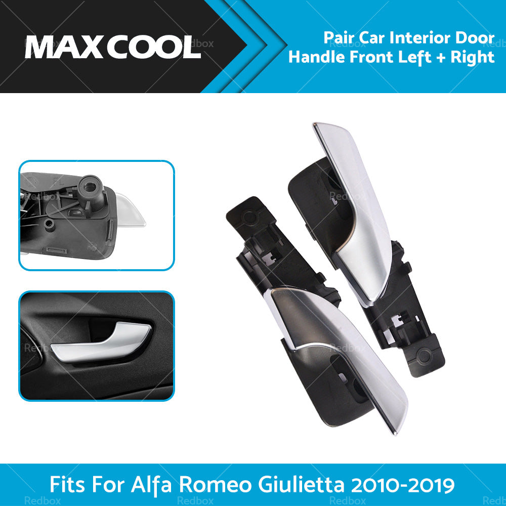 Pair Interior Door Handle Front Left Right Fit For Alfa Romeo Giulietta 10-19-1