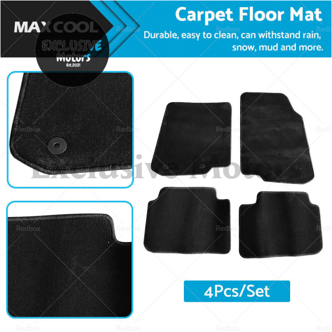 4Pcs Carpet Floor Mat Set for Ford Falcon FG XR6, XR8  