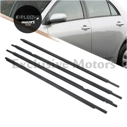 4Pcs Door Weather Strip Seal Set For 03-08 Toyota Corolla Hatch