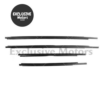 4PCS Window Glass Seal Weatherstrip for Toyota Yaris Hatchback (2007-2016)