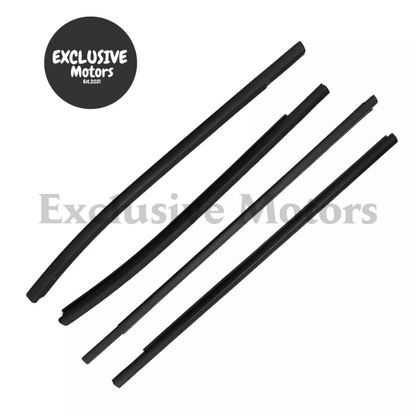 4X Outer Door Window Rubber Seals Suitable For Ford Ranger Px