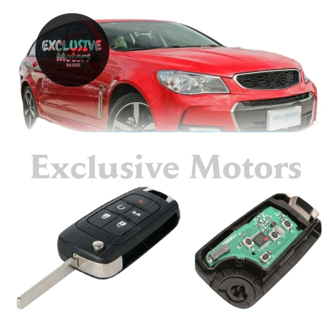 5 Button Remote Complete Key Transponder Fits for HOLDEN COMMODORE VF 2013-2017