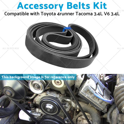 4PK870 Accessory Belts Kit Suitable for Toyota 4runner Tacoma 3. 4L V6 3. 4L 95-04-4